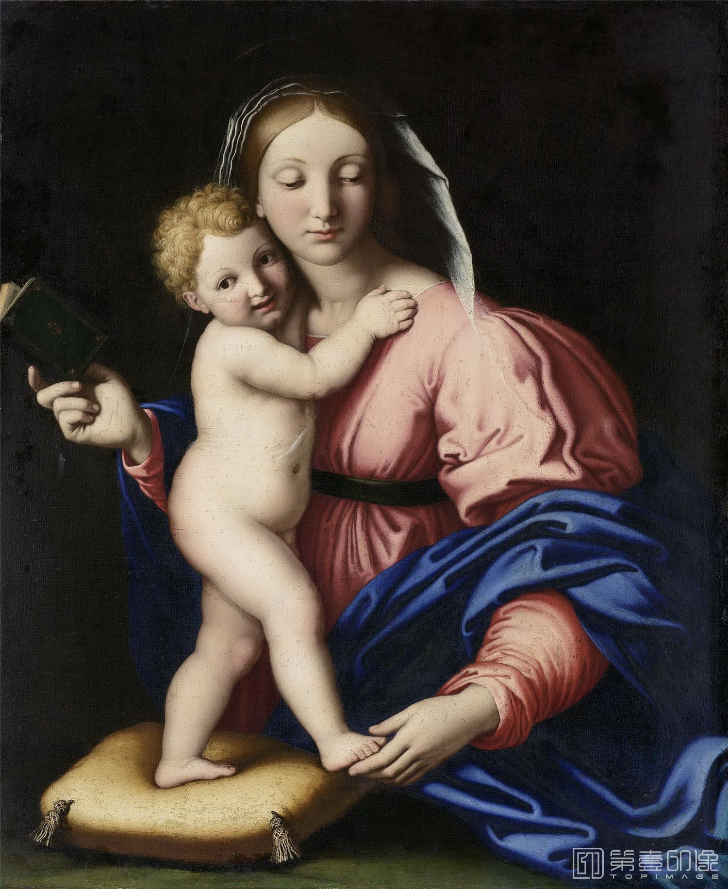油画-荷兰阿姆斯特丹国家美术馆-Salvi Giovanni Battista Madonna met kind 1640-1699